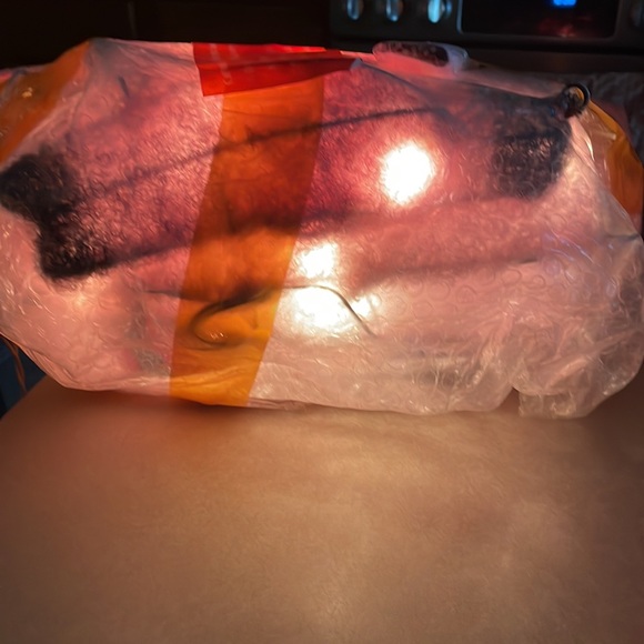 Light Up Flying Pig Pink Christmas Holiday Time 26 inches tall indoor outdoor - Picture 7 of 12